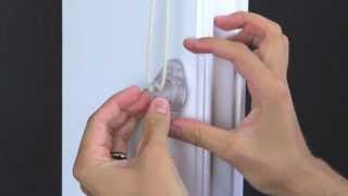 How to Install a Rollease SafetyHold3 Cord Loop and Bead Chain Tension Device [upl. by Haerb320]