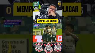 Craque neto vai a loucura com o gol de Memphis Memphis craqueneto corinthians timão fiel [upl. by Ruddie963]