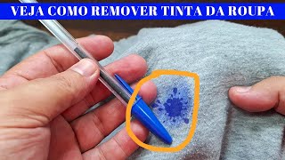 como TIRAR TINTA de caneta da ROUPA [upl. by Verger8]