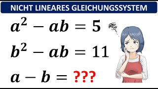 Findest du ab   Nichtlineare Gleichungssysteme  Mathe Olympiad  Mathe Alex [upl. by Illak]