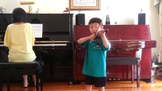 Seitz Concerto No 2 3rd Movement  Christian Li Aged 5 [upl. by Nekal]