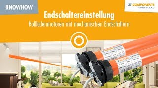 Endschaltereinstellung bei Rolladenmotoren mit mechanischen Endschaltern 3TMOTORS [upl. by Aihtela]