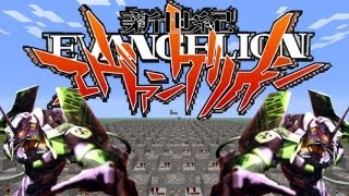 Evangelion  Opening Theme in Minecraft [upl. by Atsirak678]