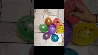 7 Happy Balloons Popping Reverse Video Asmr Satisfying Water Color [upl. by Emrich]