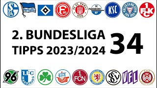 Bundesligatipps 2Liga  34Spieltag  Saison 20232024 [upl. by Matrona]