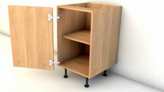 3D CAD CAM software imos animation of Eclipse Kitchen Furniture Assembly [upl. by Shanney210]