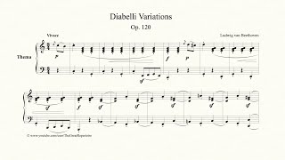 Beethoven Diabelli Variations Op 120 Thema [upl. by Jarrod]