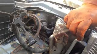 Vauxhall Omega Elite 32 Condensor removal 3 [upl. by Laux]