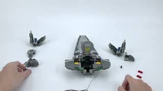 【LGK655 Installation Video】Lightailing Light Kit For Darth Mauls Sith Infiltrator 75383 [upl. by Reed]