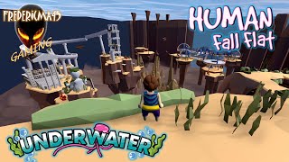 Human Fall Flat UNDERWATER Level  Cover up Achievement  Full Walkthrough  New Free Level [upl. by Bliss671]