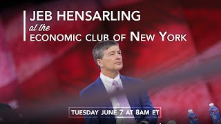 Chairman Hensarling at the Economic Club of New York [upl. by Ycrep]