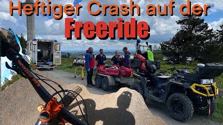 Bike Festival Willingen 2024 geht schief  Sturz Crash auf der Freeride Linie  Bikepark gone wrong [upl. by Reinert289]