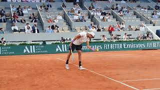 Novak Djokovic vs Berrettini  court view Berrettini [upl. by Trelu]