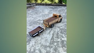 shorts How To Make Tata 407 Truck From Cardboard  Tata Truck Cardboard make home and tractor trali [upl. by Chiles]