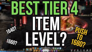 BEST Item Level for Main and Alts in Tier 4 Lost Ark [upl. by Ner]