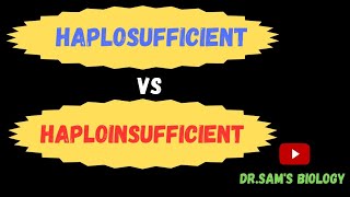 Difference bw Haplosufficient and Haploinsuficient [upl. by Rexferd947]