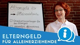 ▶ Elterngeld für Alleinerziehende Das musst du wissen vor Elterngeldreform [upl. by Burchett]