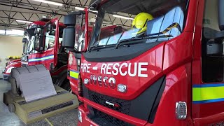 Rugby Fire Station Turnout Tones Demo amp Lineup Photos  Warwickshire Fire amp Rescue Service [upl. by Clovis]