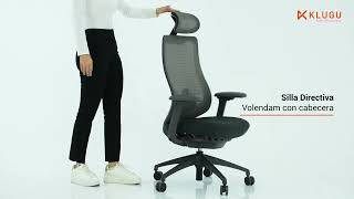 Silla de oficina directiva  Volendam con cabecera [upl. by Ethyl]