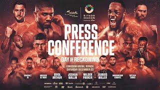 ANTHONY JOSHUA VS OTTO WALLIN amp DEONTAY WILDER VS JOSEPH PARKER LAUNCH PRESS CONFERENCE LIVESTREAM [upl. by Pastelki]