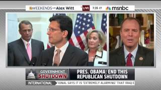 Rep Schiff Discusses Debt Ceiling and Government Shutdown with MSNBCs Alex Witt [upl. by Otter]