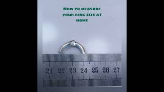 How to measure  Ring size  at home  using your ring  and a scale [upl. by Ronoel]