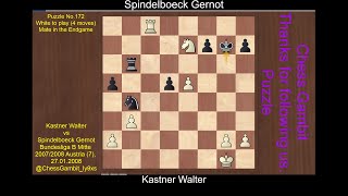 Kastner Walter vs Spindelboeck Gernot Puzzle No 172 [upl. by Yelac]