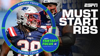 Best RBs to start in Week 10  Fantasy Focus 🏈 [upl. by Chlo]