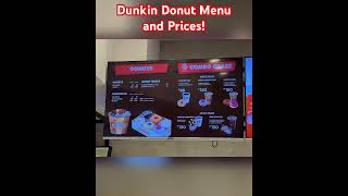 Dunkin Donut Updated Menu and Prices [upl. by Nomaj]