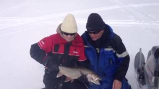 February Grand Lake Ice Fishing Lake Trout Report  Granby Colorado [upl. by Server]