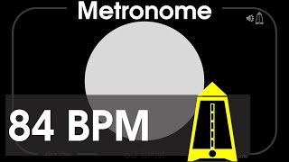 84 BPM Metronome  Marcia moderato  1080p  TICK and FLASH Digital Beats per Minute [upl. by Jacquetta]