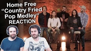 Singers FIRST TIME ReactionReview to quotHome Free  Country Fried Pop Medleyquot [upl. by Rima885]