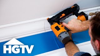 How to Install Crown Molding  HGTV [upl. by Cope]