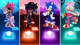 Amy Exe 🆚 Sonic Exe 🆚 Sonic 🆚 Amy  Coffin Dance 🎶🎮 [upl. by Hopper]