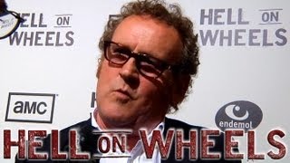 HELL ON WHEELS Season 2 Premiere Cast Interviews [upl. by Stinson193]