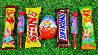 ASMR LOLLIPOP ICE CREAM Unpacking Kinder BIG Surprise eggs AND Lollipops Chocolate Sweets [upl. by Lindo379]