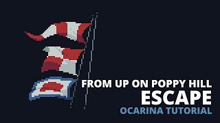 From Up on Poppy Hill  Escape  feat grauenritter9220  Ocarina tutorial  tabs [upl. by Akinor]