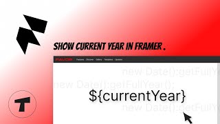 Framer tutorial Show current year in Framer override [upl. by Matthei]