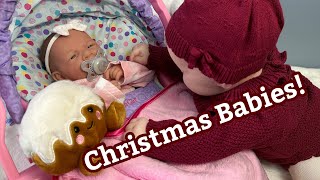 Let’s Dress Some Christmas Babies Ashton Drake Doll Berenguer Reborn Baby [upl. by Aikehs]