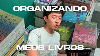 organizando meus livros  minha estante [upl. by Sset]