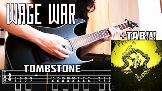 WAGE WAR  Tombstone Guitar Cover  TAB NEW SONG 2024 [upl. by Ahseined]