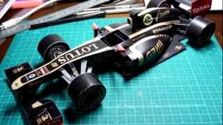 Lotus E20 F1 Team Papermodel 2012 by Vaako HD 720p [upl. by Yelsna]