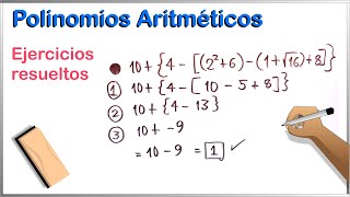 Cómo resolver los Polinomios Aritméticos paso a paso [upl. by Otero]