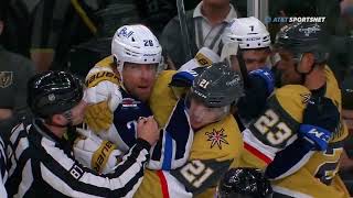 Winnipeg Jets Vs Vegas Golden Knights Scrum [upl. by Annaliese]