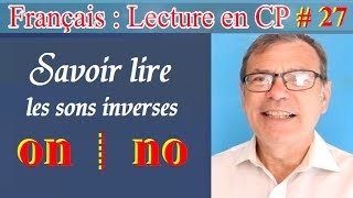 Lecture rapide CP en français des sons inverses  on  no  27 [upl. by Teagan945]