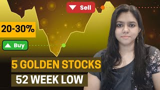 5 Best Stocks At 52 week low  52 week low stocks to Buy Now  Fundamentally strong stocks [upl. by Rozelle914]