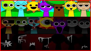 Normal phase VS All Horror phase VS 3 Phase in Incredibox Sprunki [upl. by Lhary]