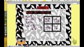 Factoring Trinomials with no Guessing [upl. by Mulderig]