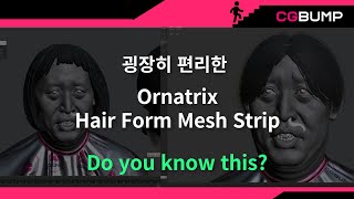 👩‍🦱 Ornatrix Hair Form Mesh Strip 오나트릭스 ornatrix 3dmodeling 3dcharacter [upl. by Vinaya]