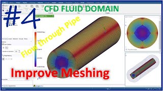 ANSYS SpaceClaim Meshing  How to generate a highquality mesh for fluid flow through straight pipe [upl. by Nonnac]